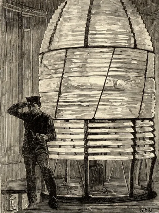 Framed Print : Inside lantern of fourth Eddystone lighthouse