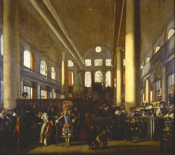 Interieur de la synagogue portugaise a Amsterdam - Interior of the Portuguese Synagogue