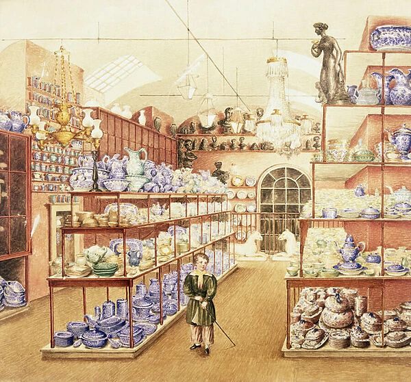 The Interior of a China Shop, c. 1836 (w  /  c)