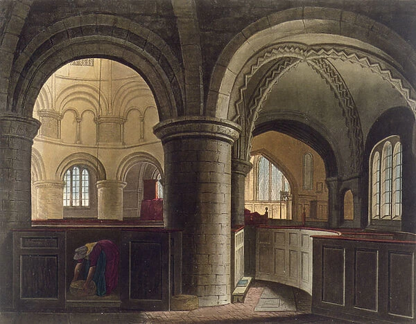 Interior of the Church of the Holy Sepulchre, Cambridge