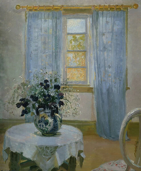 Interior with clematis (flower), 1913 (painting)