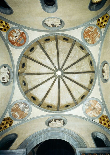 Interior of the dome, Basilica di San Lorenzo, Florence, c. 1421-26 (photo)