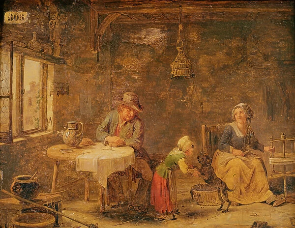Interior (oil on canvas)