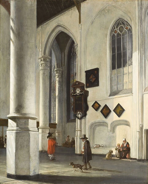 Interior of the Old Church at Delft, 1653  /  55 (oil on panel)