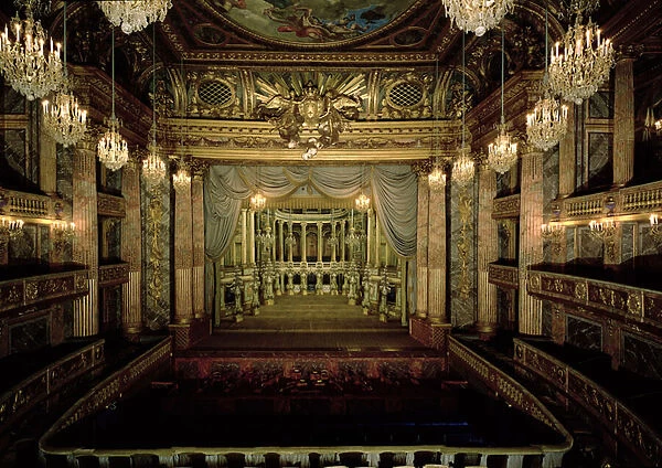 Interior of the Opera House, completed in 1770 (restored 1952-71) (photo)