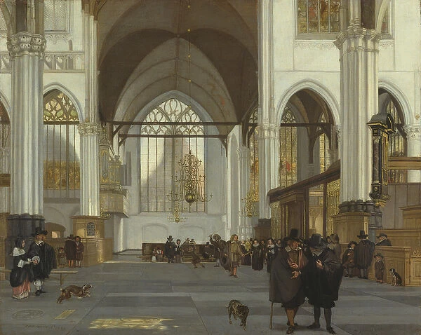 Interior of the Oude Kerk, Amsterdam, 1659 (oil on canvas)
