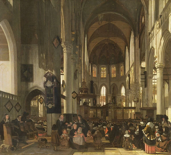 The interior of the Oude Kerk, Amsterdam
