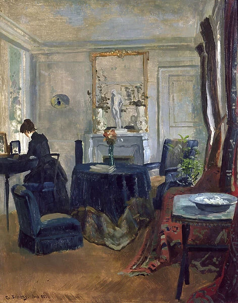 Interior, Paris, 1885 (oil on canvas)