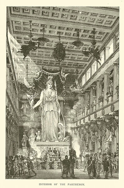 Interior of the Parthenon (engraving)