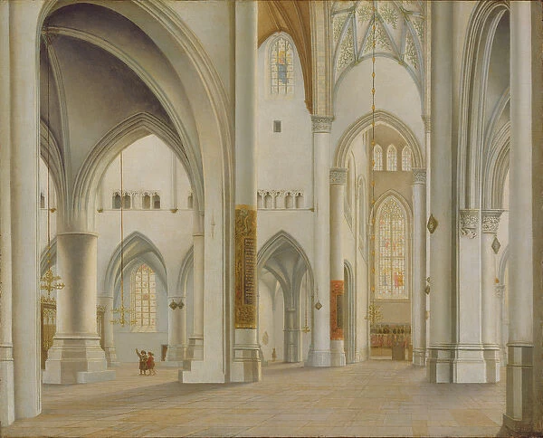 The Interior of Saint Bavo, Haarlem, 1628 (oil on panel)