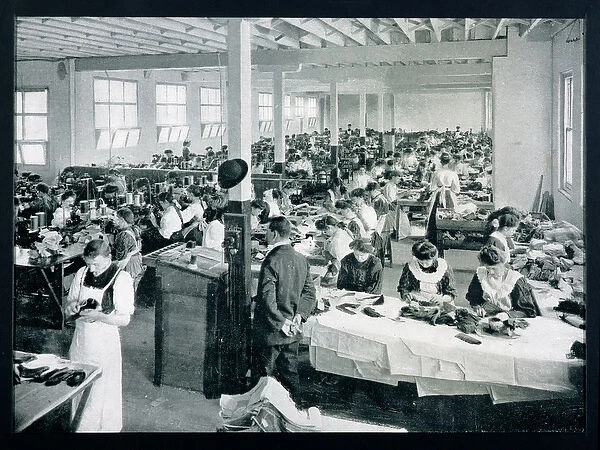 Interior of a Shoe-Making Factory, Victoria, c