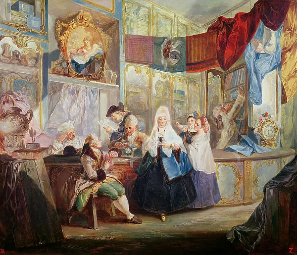 Interior of a Shop (oil on canvas)