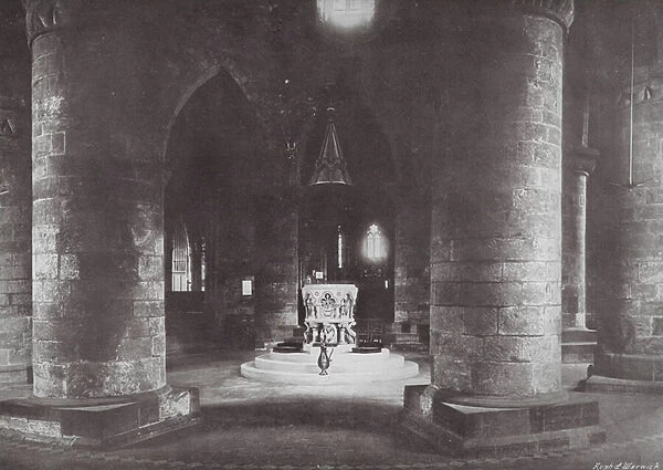 Interior of St Sepulchre s, Northampton (b  /  w photo)
