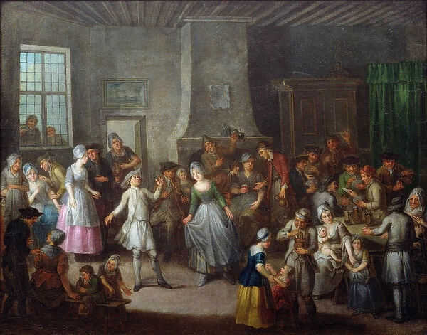 Interior of a Tavern (oil on canvas)