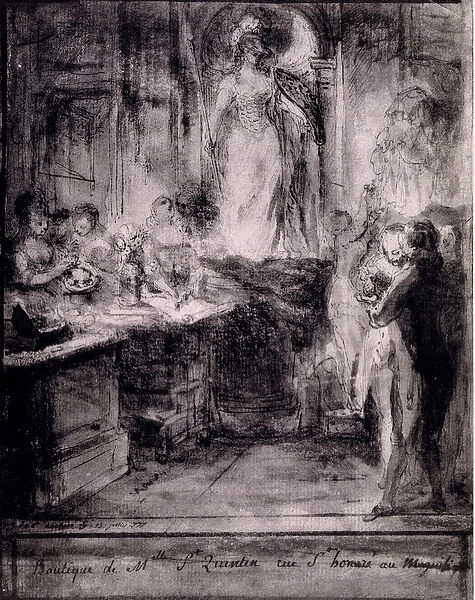 Interior of Venetian Shop, 1777 (etching)