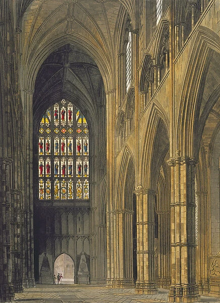 Interior View of Westminster Abbey Looking Towards the West Entrance