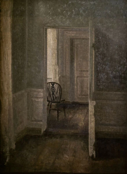 Interior with Windsor chair, 1913 (oil on canvas)