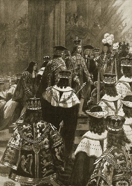 The Inthronization at the Coronation of George I, October 20th, 1714