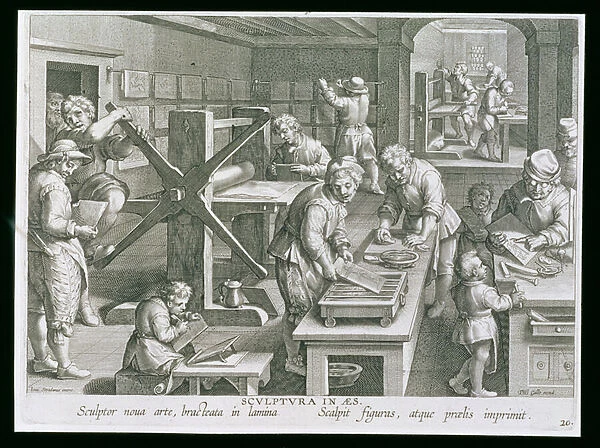 The Invention of Copper Engraving, plate 20 from Nova Reperta