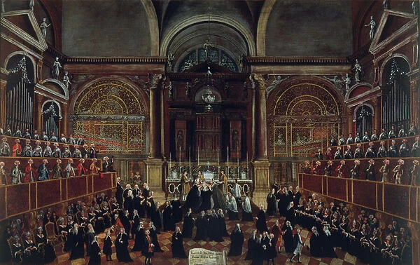The Investiture of a Monarch in San Lorenzo (oil on canvas)