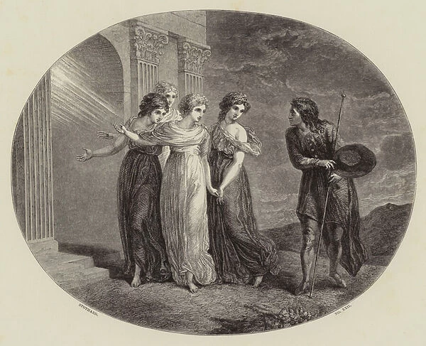 The Invitation, from the 'Pilgrims Progress'(engraving)