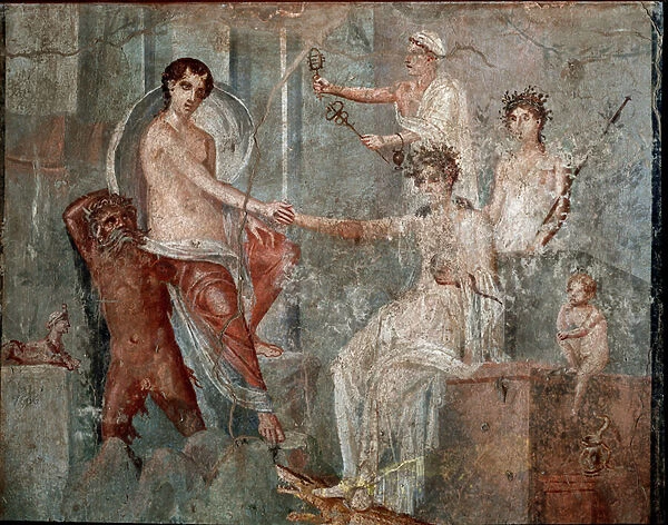 Ios arrival in Egypt - Fresco, 1st century AD