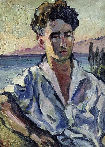 Iosif Utkin, 1931 (oil on cardboard)