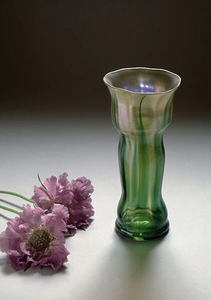 Iridescent glass vase by Louis Comfort Tiffany (1848-1933), Liberty style