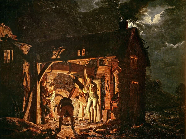 The Iron Forge Viewed from Without, c. 1770s (oil on canvas)