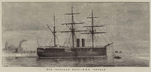 Our Ironclad Navy, HMS 'Superb'(engraving)