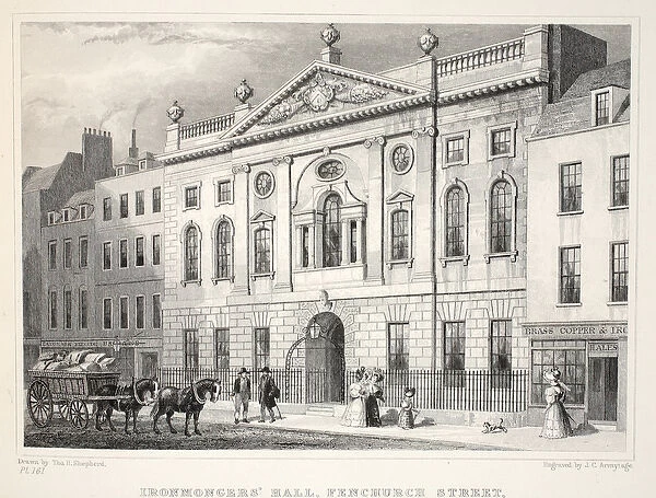 Ironmongers Hall, Fenchurch Street, from London and it