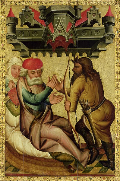 Isaac and Esau from the High Altar of St. Peters in Hamburg, the Grabower Altar