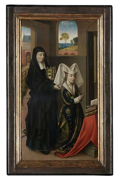 Isabella of Portugal and St. Elizabeth, c. 1457-60 (oil on canvas)