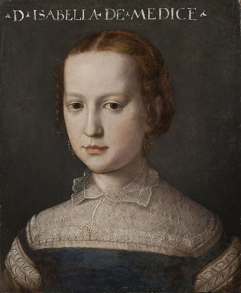 Isabelle Romola de Medicis - Portrait of Isabella de Medici (1542-1576), by Bronzino