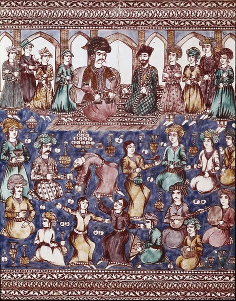 Islamic Art: musicians and dancers of the Court of Nasser-al-Din