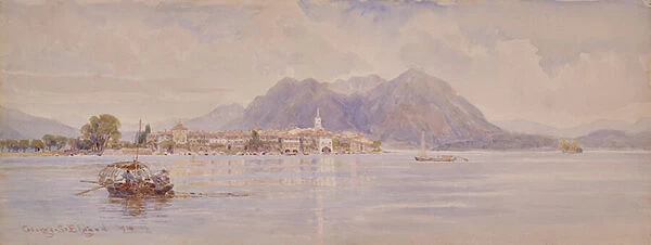 Isola dei Pescatori, Lago Maggiore, 1914 (Watercolour)