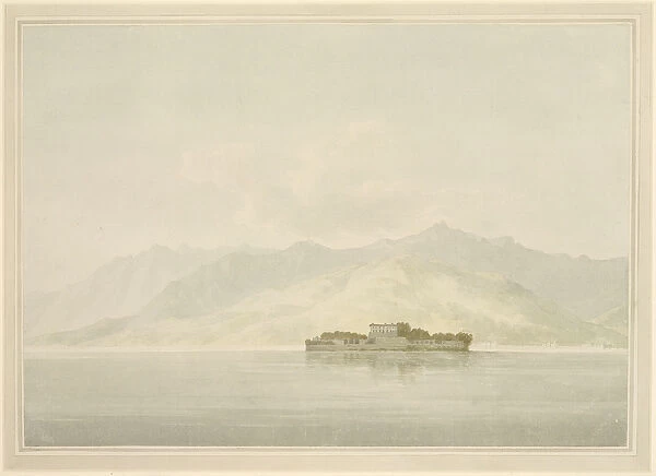 Isola Madre, Lago Maggiore, c. 1781 (w  /  c over graphite on laid paper)