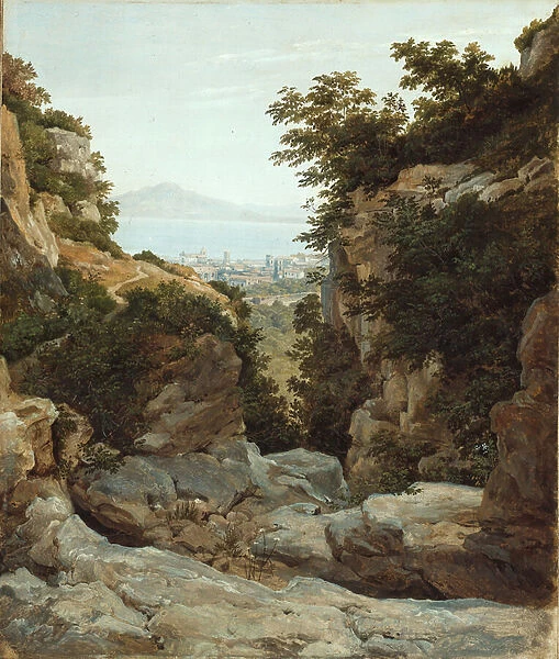 Italian Landscape, 1821 (oil on paper mounted on canvas)
