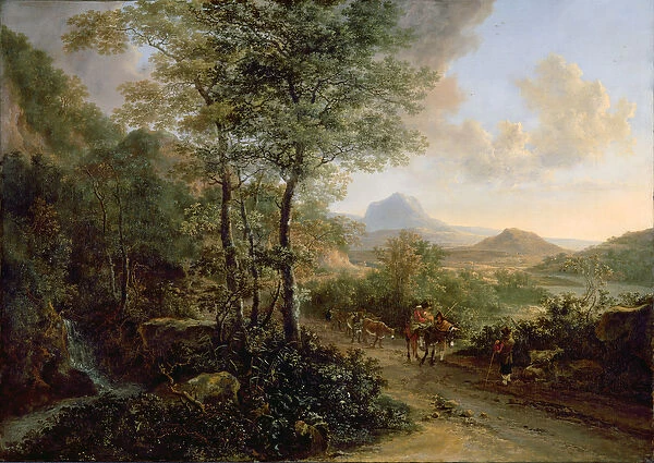 Italian Landscape, c. 1637-41 (oil on canvas)