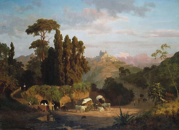 Italian Mountains, 1859 (oil on panel)