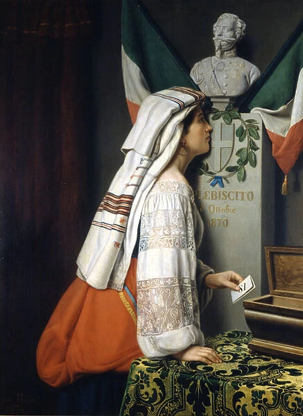 Italian Referendum of October 1870 by Luigi Riva, 1874, Risorgimento Museum, Milan