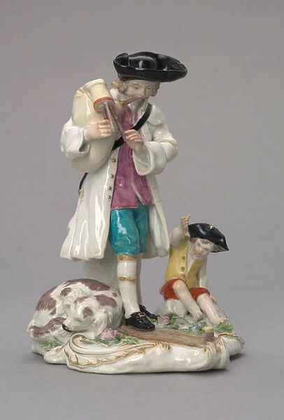 The Itinerant Musician, manufactured by Chelsea Porcelain Factory, England, c