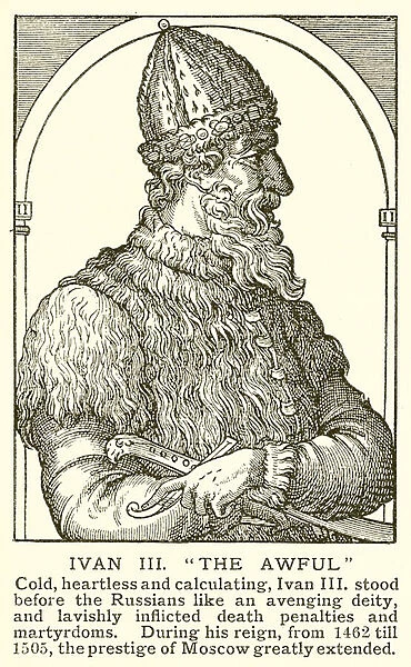 Ivan III 'The Awful'(engraving)