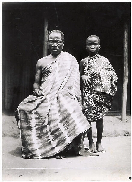 An Ivory-Coast Christian and his son, c. 1935 (gelatin silver print)