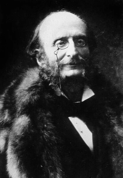 Jacques Offenbach (1819-1880) French composer (b  /  w photo)
