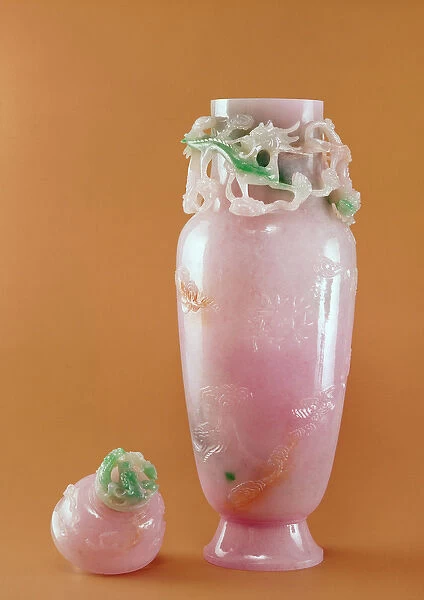 Jade Dragon Vase (jadeite)