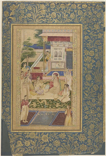 Jahangir and Prince Khurram entertained by Nur Jahan, c