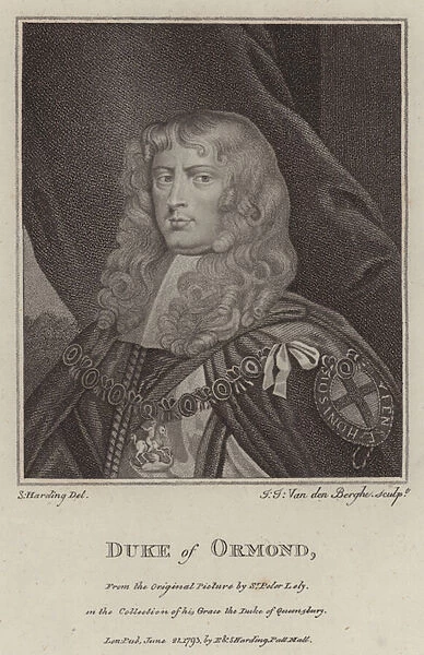 James Butler, 1st Duke of Ormonde, English royalist soldier and statesman (engraving)