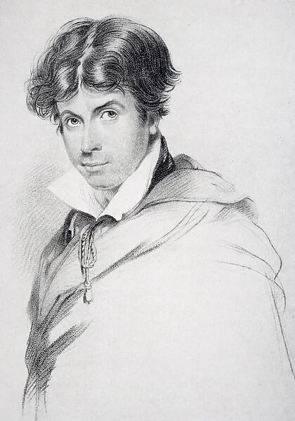 James Henry Leigh Hunt (1784-1859) aged 44, engraved by Henri Meyer (1844-99)