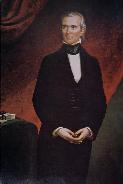James Knox Polk (1795-1849) (colour litho)